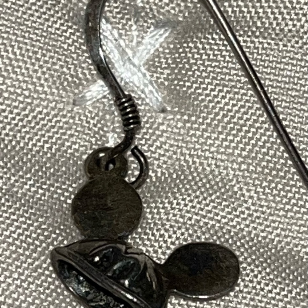 Silver 925 Mickey Mouse Earrings - Picture 3 of 7